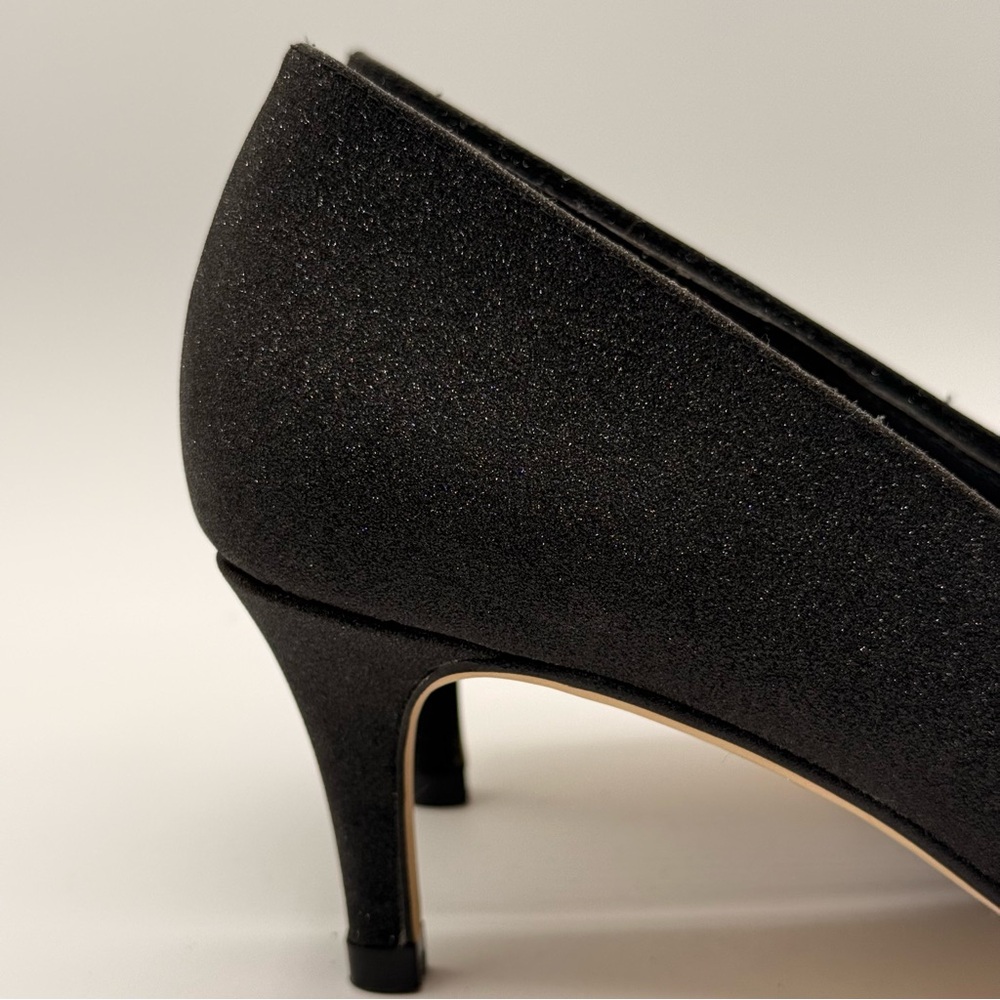 Raphael Sarti Elite Black Sparkle Women's Low Heels Size 37 - Picture 10 of 17